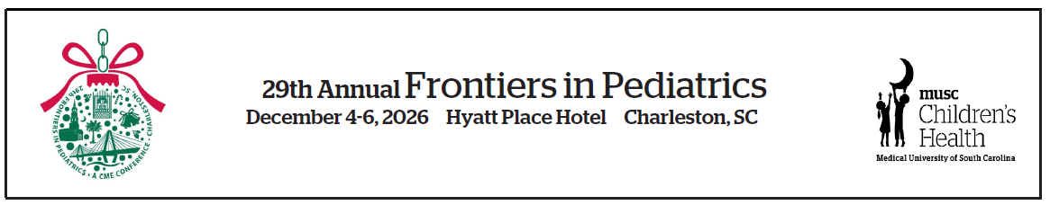 29th Annual Frontiers in Pediatrics Conference Banner